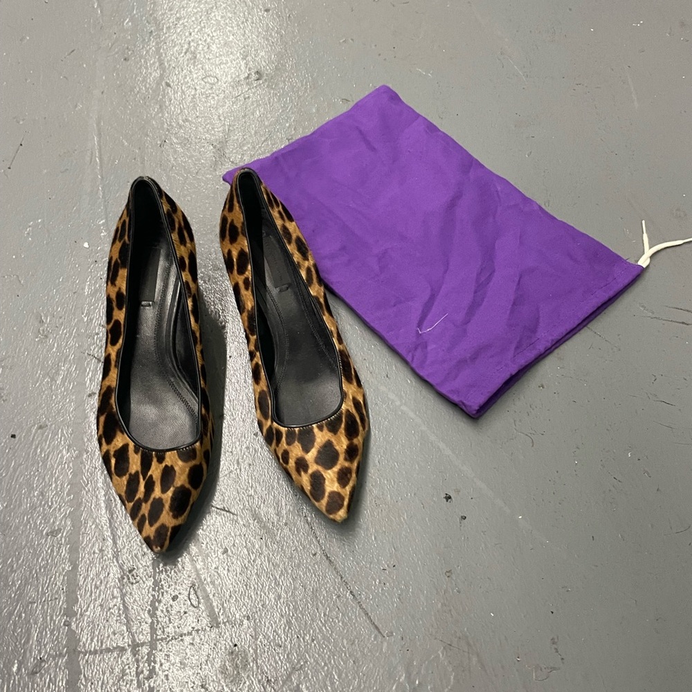 Alexander Wang Cheetah Patterned Cow Skin Heels